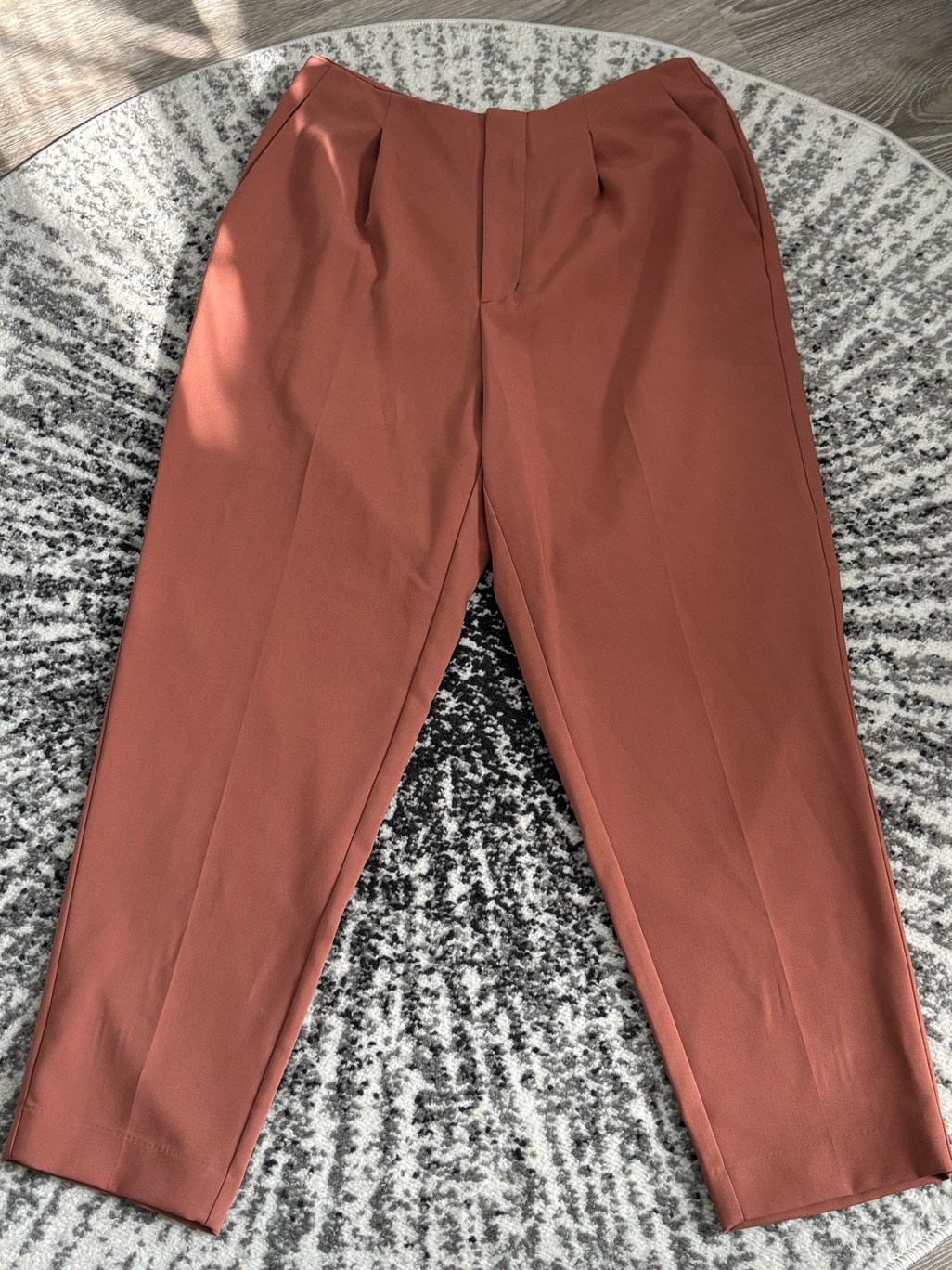 Women’s Tailored Dress Pants In Rust